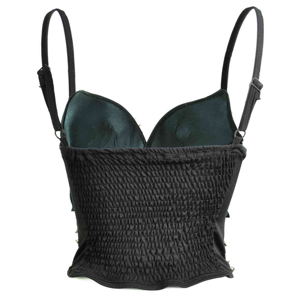 Poizen Industries - CORSET SPIKE Soutien-gorge - Noir